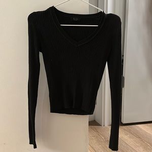 john galt - black ribbed long sleeve